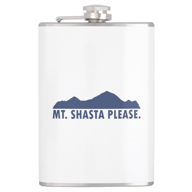 Shasta California Bitte Flachmann (Vorderseite)