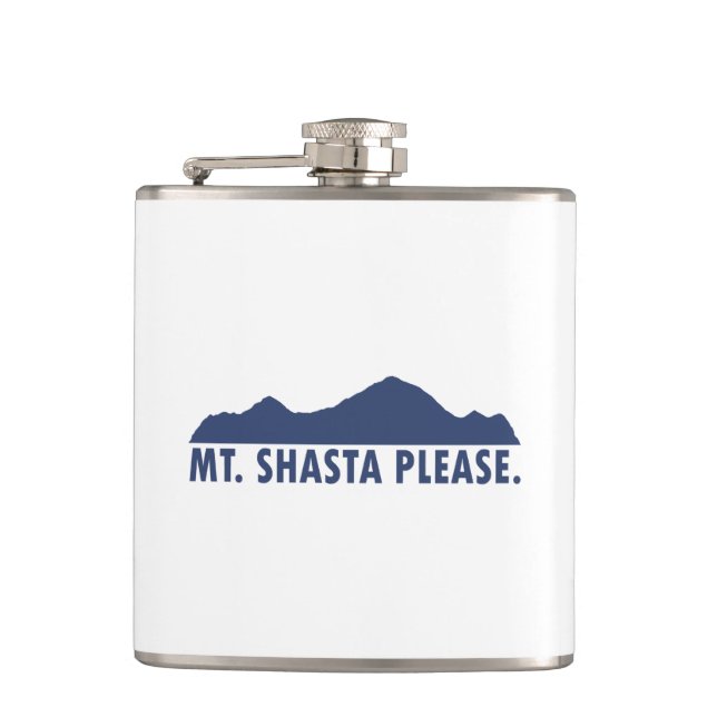 Shasta California Bitte Flachmann (Vorderseite)