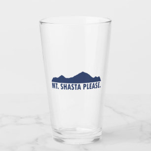 Shasta California Bitte Glas