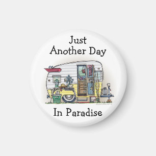 Shasta Camper Trailer Magnet