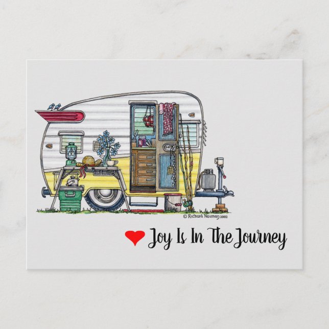 Shasta Camper Trailer Postkarte (Vorderseite)