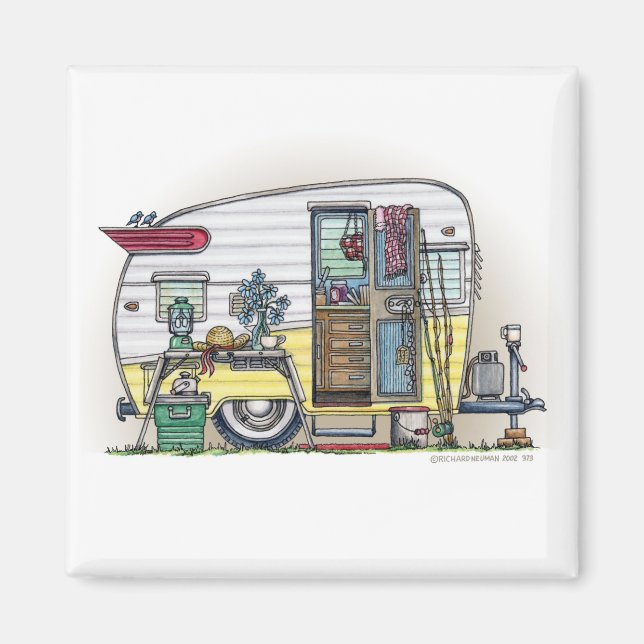 Shasta Camper Trailer RV Magnete (Vorne)