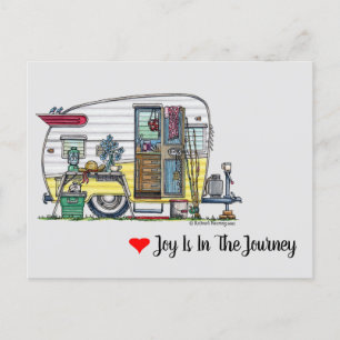 Shasta Camper Trailer RV Postkarte