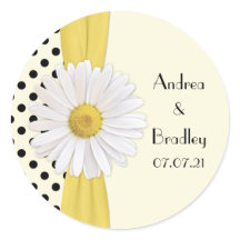 Shasta Daisy Polka Dot Personalisiert Wedding