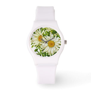 Shasta Daisy Vintag Seed Packet Armbanduhr