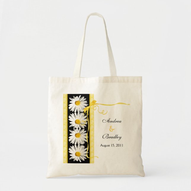 Shasta Daisy Wedding Welcome Bag Tragetasche (Vorne)