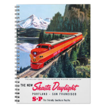 Shasta Daylight Portland San Francisco Plakat
