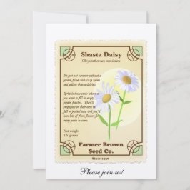 Shasta Gänseblümchen-Samen-Paket Einladung