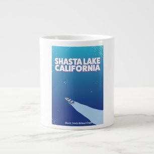 Shasta Lake California Vintages Silicon Travel Pos Jumbo-Tasse