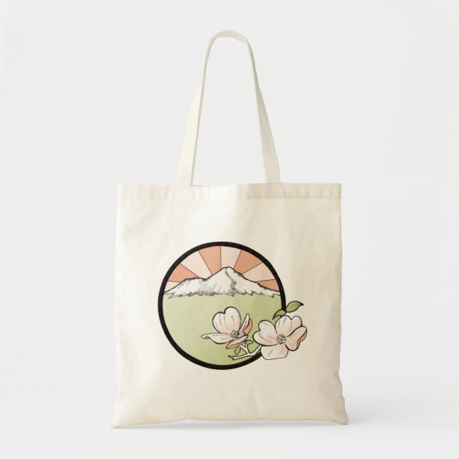 Shasta Sonnenaufgang-Budget-Tasche Tragetasche (Vorne)