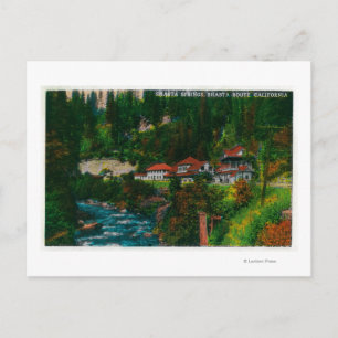 Shasta Springs on the Shasta RouteShasta, CA Postkarte