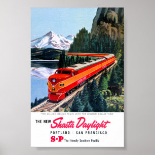 Shasta Tageslicht Portland San Francisco Plakat