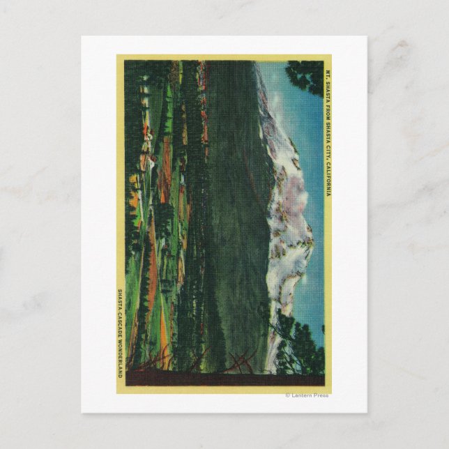 Shasta View from Shasta CityShasta, CA Postkarte (Vorderseite)