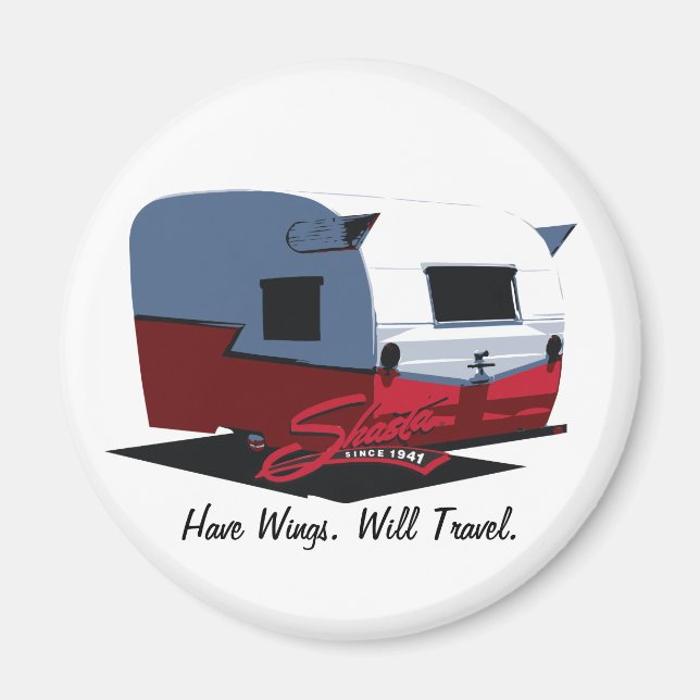Shasta Vintag Camper - Red Magnet (Vorne)