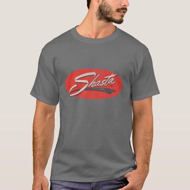 Shasta Vintages beunruhigtes Logo-Shirt T-Shirt (Vorderseite)
