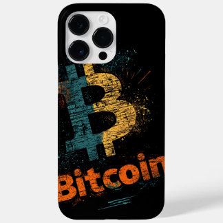 Shattered Bitcoin Logo Crypto Blockchain Design Case-Mate iPhone 14 Pro Max Hülle