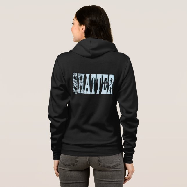 ​Shattered Reality - Creative Digital art Hoodie (Schwarz voll)