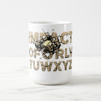 Shattered Rock Text Urban Grunge Art Kaffeetasse