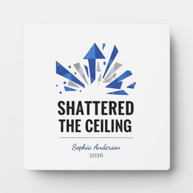 Shattered The Ceiling | Personalisiert Fotoplatte (Vorderseite)