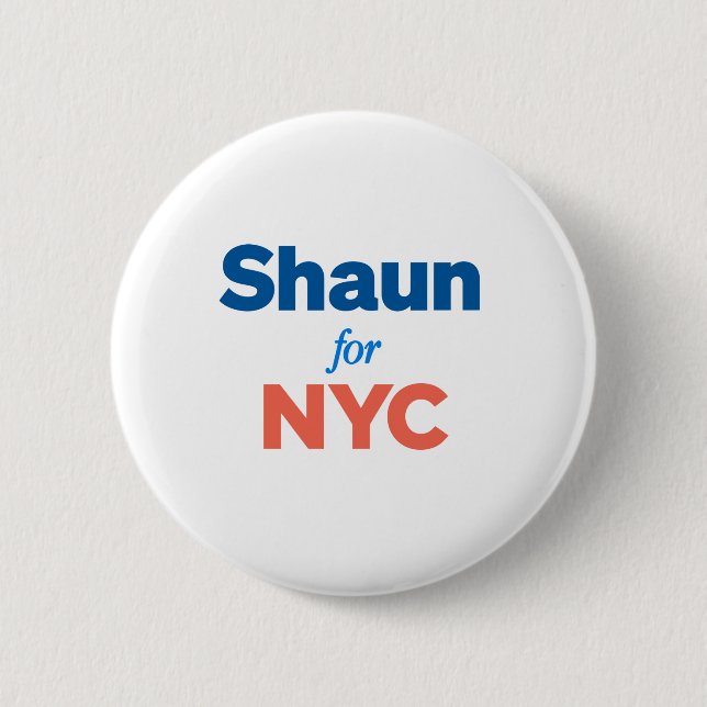 Shaun für NYC Button (Vorderseite)
