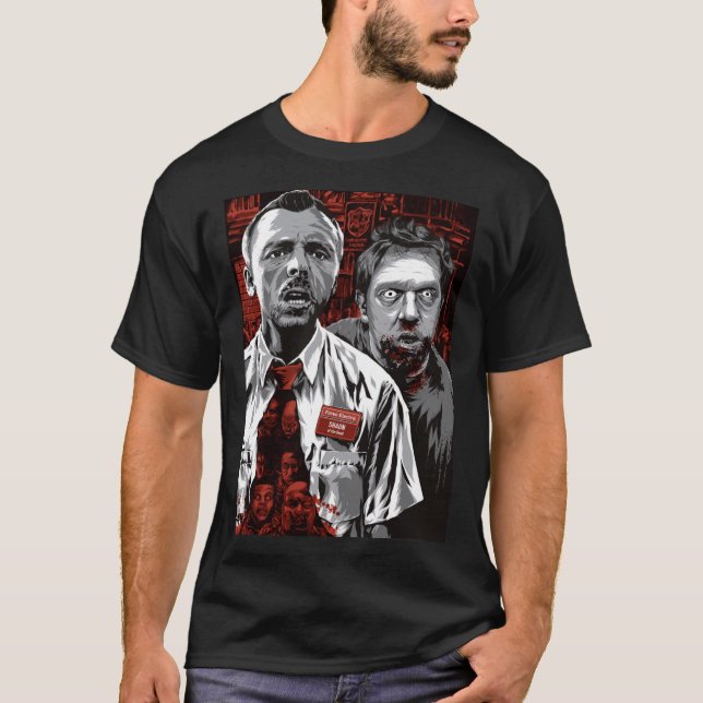 Shaun Ofhe Dead Freund retro T-Shirt (Vorderseite)