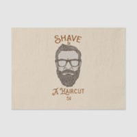 Shave & A Haircut Retro Barber Shop Graphic Type
