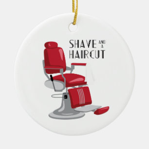 Shave & Haircut Keramik Ornament