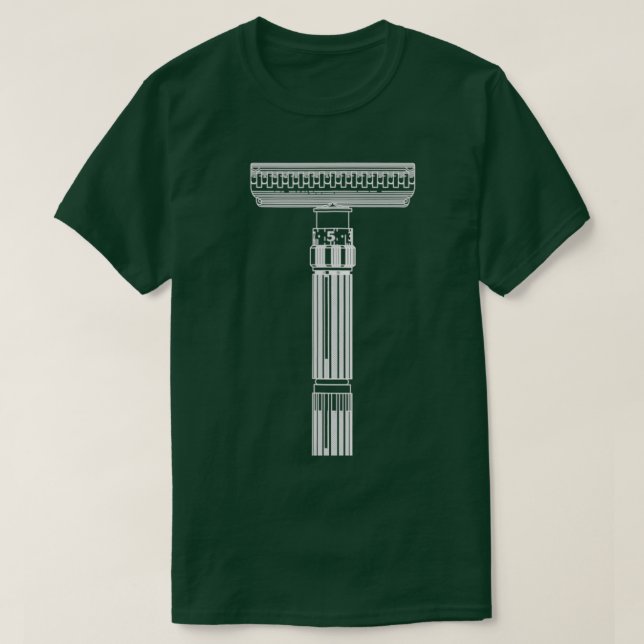 Shave Like Your Grandpa Safety Razor T-Shirt (Design vorne)