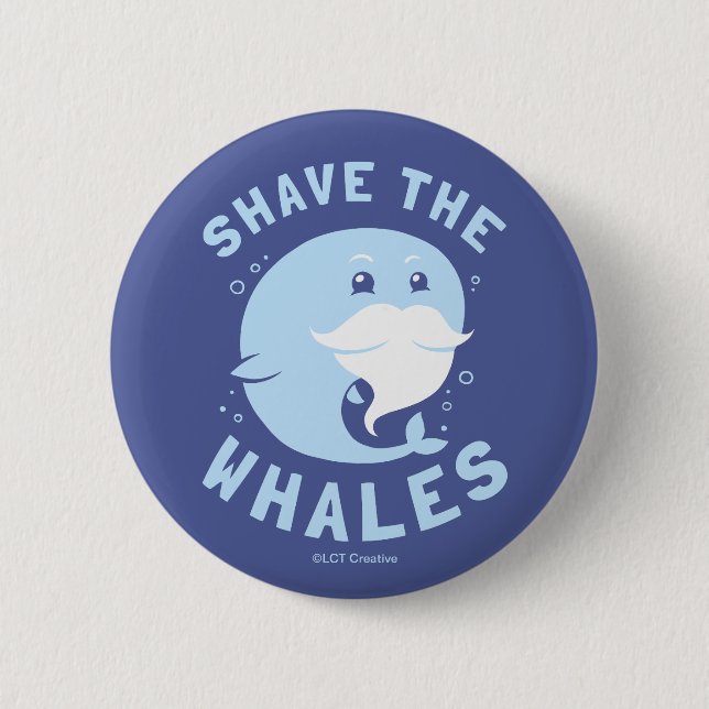 Shave the Whales Button (Vorderseite)