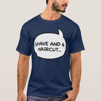 Shave und ein Haircut Zwei Bits doppelseitig T-Shirt