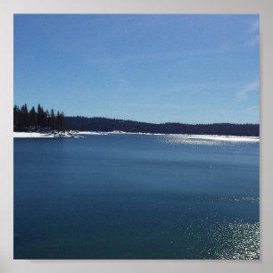 Shaver Lake im Winter Poster