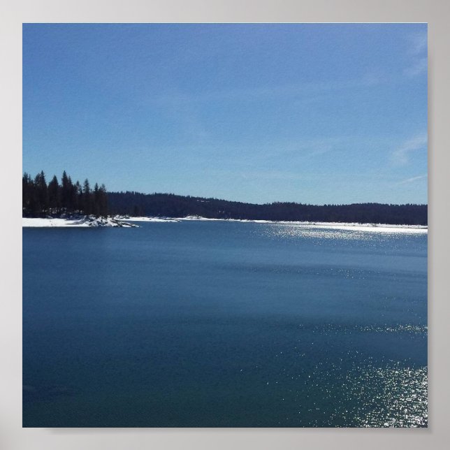Shaver Lake im Winter Poster (Vorne)