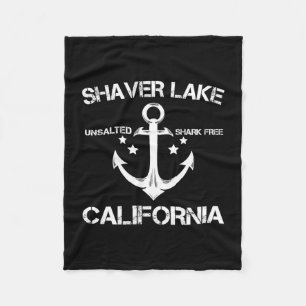 Shaver Lake Kalifornien lustiges Angeln Camping Fleecedecke