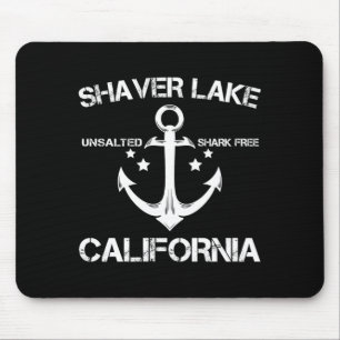 Shaver Lake Kalifornien lustiges Angeln Camping Mousepad