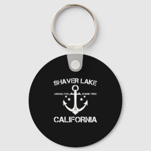 Shaver Lake Kalifornien lustiges Angeln Camping Schlüsselanhänger