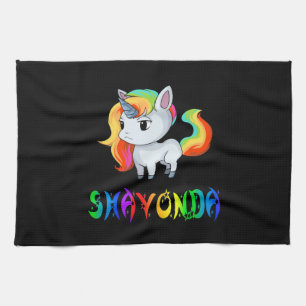 Shavonda Einhorn Geschirrtuch