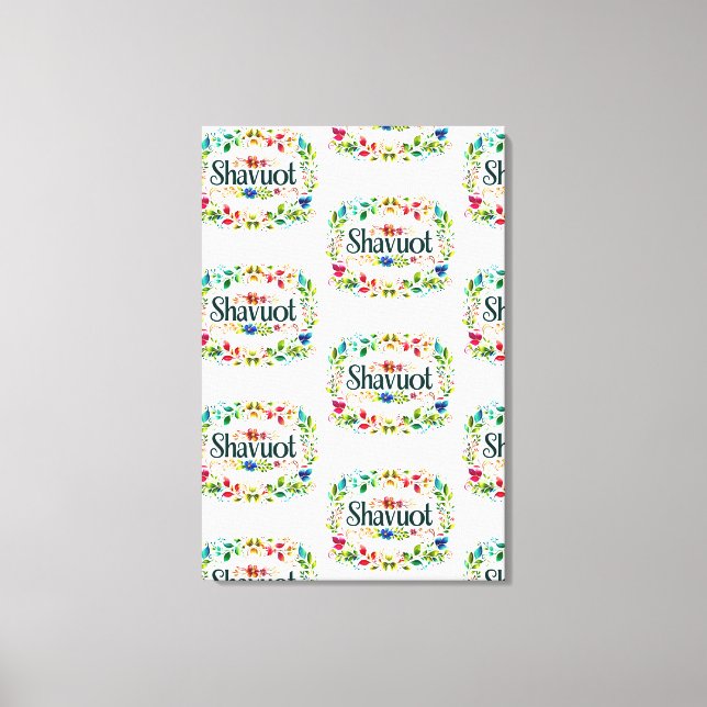 Shavuot - Feierlichkeiten zum Shavuot Festival Leinwanddruck (Vorderseite)