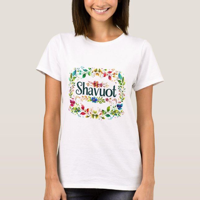 Shavuot - Feierlichkeiten zum Shavuot Festival T-Shirt (Vorderseite)