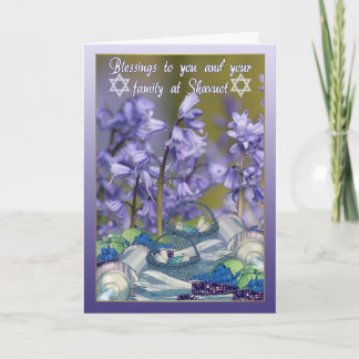 Shavuot Segen - Shavuot Karte mit Bluebells