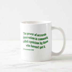Shaw auf Zynismus Kaffeetasse