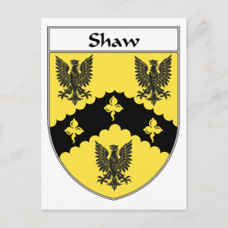Shaw Coat of Arms/Familienwappen Postkarte