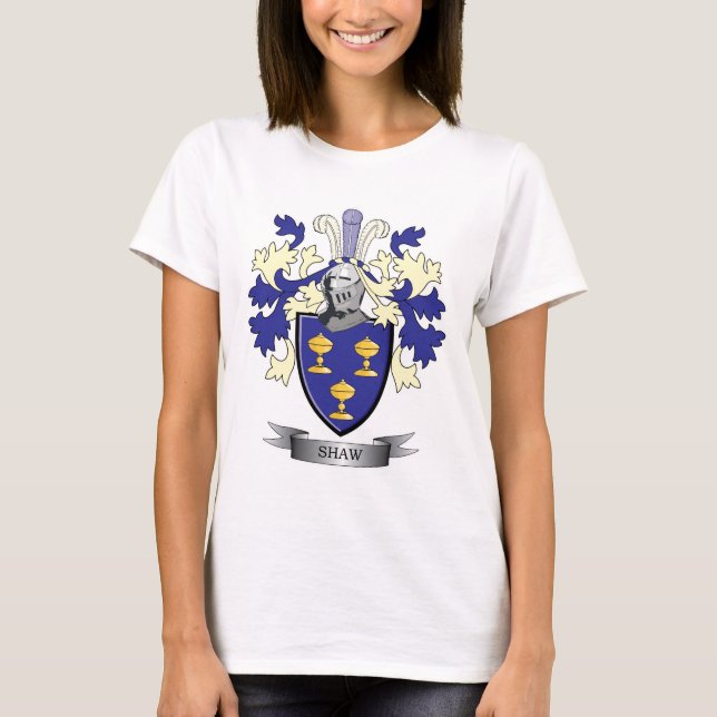 Shaw-Familienwappen-Wappen T-Shirt (Vorderseite)