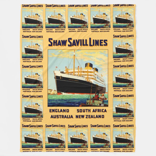 Shaw Savill Line Fleecedecke (Vorderseite)