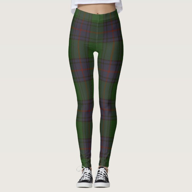 Shaw Tartan Clan Kariert Leggings (Vorderseite)