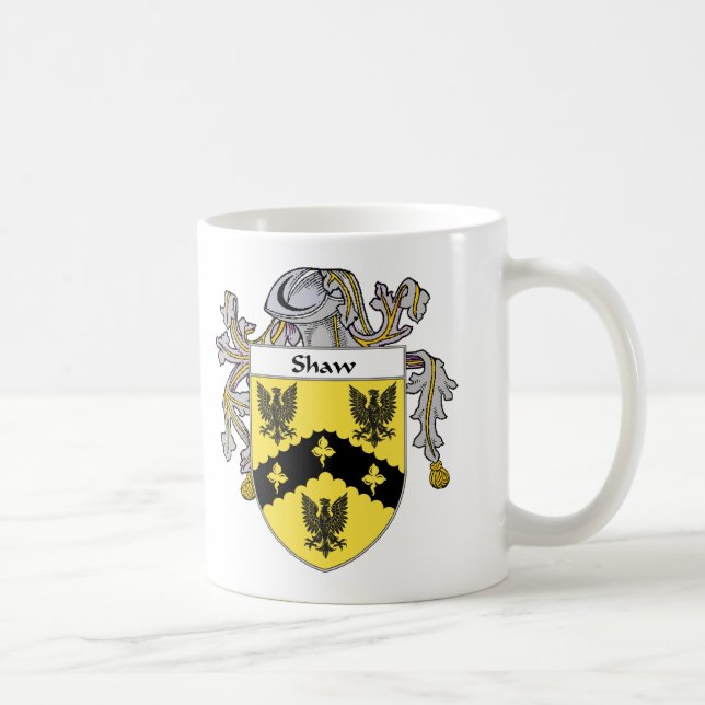 Shaw-Wappen (überzogen) Kaffeetasse (Rechts)