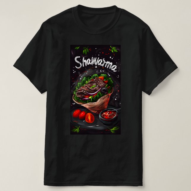 Shawarma ش ا ر و ا م ل ح م T-Shirt (Design vorne)