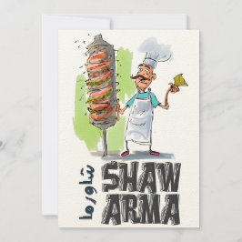 Shawarma Arabisch Food Funny ش ا و ر ا م ا ي م ع ل Einladung