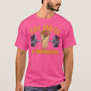 Shawarma-Fan Arabische Fitnessküche Gewichtheben T-Shirt