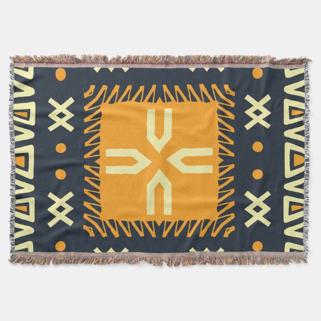 Shawl-Design: Indisches Batik-Quadrat. Decke (Vorderseite)