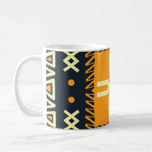 Shawl-Design: Indisches Batik-Quadrat. Kaffeetasse
